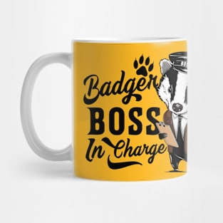 Badger Boss in a charge Mug